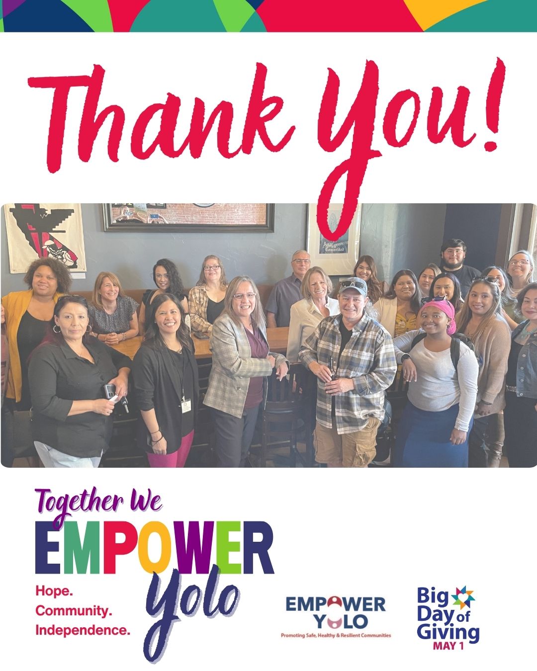 Copy of Empower Yolo BDOG thank you (Instagram Post (45)) Shower for the Shelter promo graphic